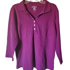 RIDERS by Lee Women's Top Size Large